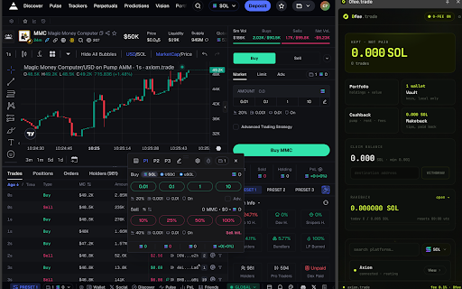 0fee.trade :: 0-fee Solana trading across every platform. Keys stay local.