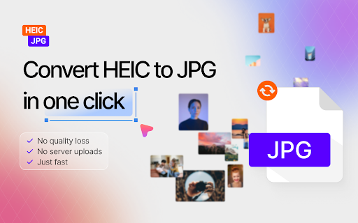 HEIC to JPG Converter :: Convert HEIC images to the convenient and popular JPG format in one click!