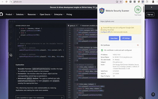 Website Security Scanner :: Provides a real-time security report for websites with an overall trust score based on multiple security checks