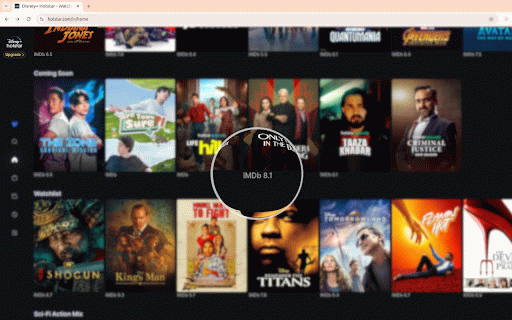 Sift: IMDB ratings on various OTT plaftorms. Free & Open Source. :: Sift adds IMDB ratings next to programs on various OTT platforms to help you choose what to watch faster.