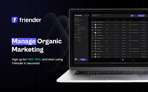 Friender — Social CRM, Engagement Tracker & Sales Automation :: Friender is a social sales & engagement platform that helps users manage contacts, conversations, engagement & outreach workflows.