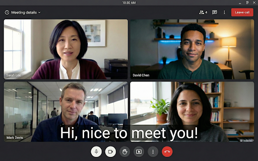 Babbl Live Subtitles :: Real-time translated subtitles for Google Meet