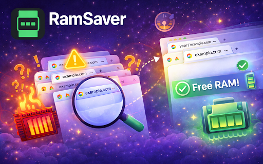 RamSaver - Tab Memory Manager :: Automatically suspend inactive tabs to free RAM. Keep Chrome fast with smart tab sleeping, whitelists, and live memory stats.