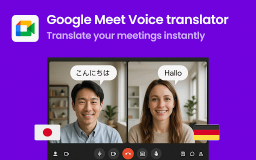 EzDubs - Google Meet Video Call Translator :: Translate your meetings with real-time voice translation