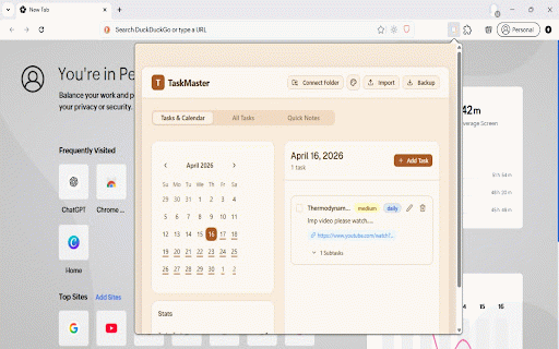 TaskMaster :: Your personal task and note manager.