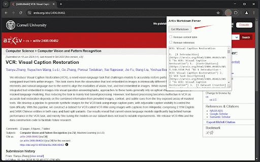 ArXiv Markdown Parser :: Fetches arXiv paper in HTML and converts it to Markdown with LaTeX inlined.