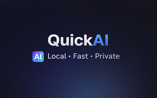 QuickAI :: AI assistant with Gemini, ChatGPT & Ollama. Beautiful glassmorphism UI, fast responses, fully private.