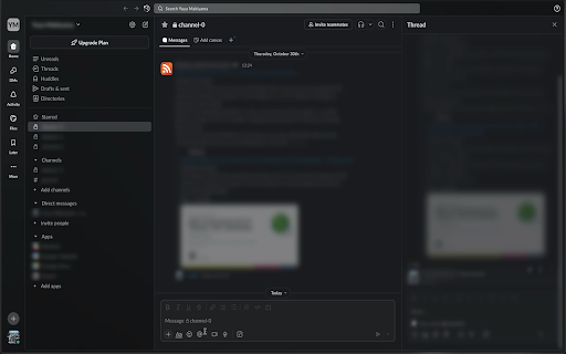 Slack UI Hider :: Blur UI elements in Slack to protect sensitive information during screen sharing or recordings