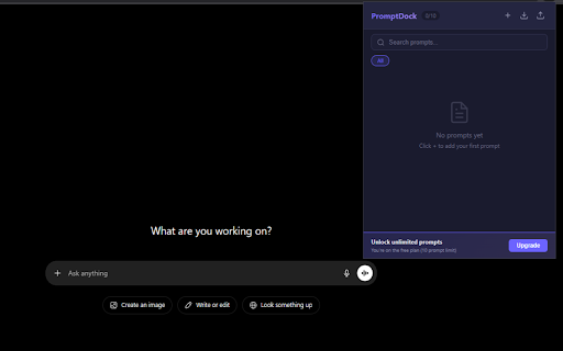 PromptDock - AI Prompt Manager :: Save, organize, and instantly insert your best AI prompts into ChatGPT, Claude, and Gemini. All data stored locally.