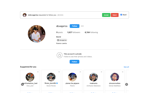 Manage Follow Requests :: A easier way to get through tons of Instagram follow requests.