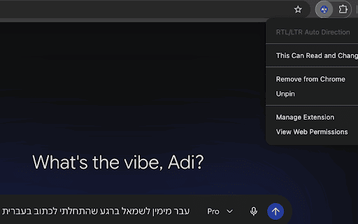 RTL/LTR Auto Direction :: Automatically switches text direction between Right-to-Left based on the language you type.