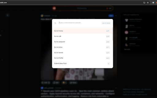 RedditKeys - Keyboard Shortcuts & Command Bar for Reddit :: Supercharge your Reddit browsing with keyboard shortcuts and command bar. Navigate, vote, and interact without touching your mouse.