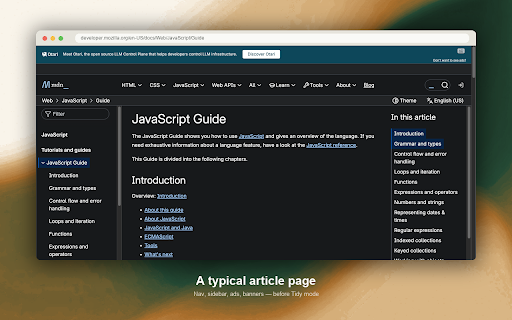 Tidy Page: Reader Mode & Copy Markdown :: Reader Mode for distraction-free reading. Copy articles as clean Markdown for notes, research, writing, or AI.
