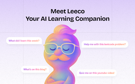 Leeco AI - Your Everyday Learning Companion for Career Growth :: Leeco AI is your all-in-one Chrome extension for mastering LeetCode and Youtube Learning with an AI mentor by your side.