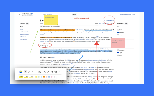 Highlighter Pen, Selected text in webpages, add notes, textbox, screenshot :: Highlighter Pen, Selected text in webpages, add notes, textbox, screenshot