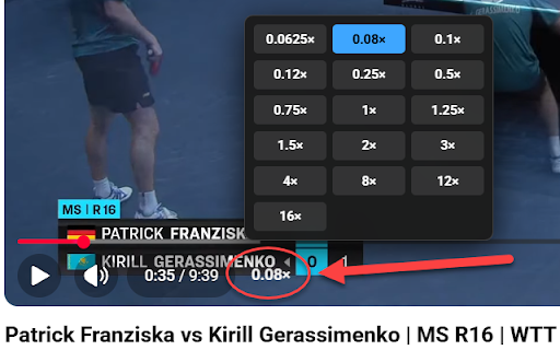 YouTube Playback Speed Control - 0.0625x to 16x :: Unlock custom YouTube Playback Speed from 0.0625x to 16x. Simple, beautiful, and ultra-slow motion support for analyze videos.