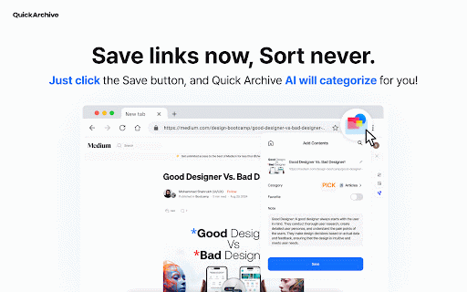 Quick Archive :: AI-organized link archiving app
