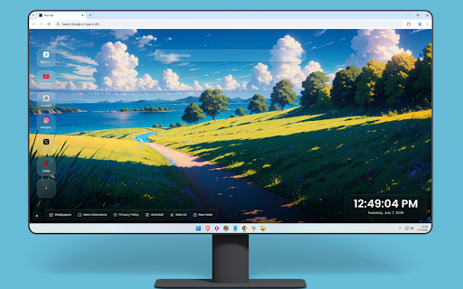 Anime Scenery Wallpaper – Aesthetic Anime Backgrounds :: Transform your new tab with breathtaking aesthetic anime scenery and beautiful lo-fi landscape backgrounds.