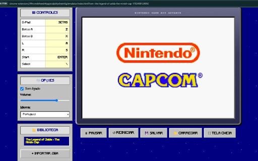 GBA mGBA :: Emulador de Game Boy Advance com core mGBA. Importe suas ROMs .gba e jogue direto no Chrome.