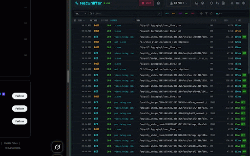 NetSniffer :: Wireshark-inspired network traffic analyzer with cyberpunk FUI