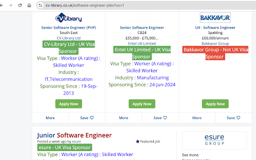 UK Work Sponsors - Visa Tracker (AI powered) :: Track Tier 2 General/Skilled worker UK visa jobs, highlight opportunities, and get AI-powered job recommendations.