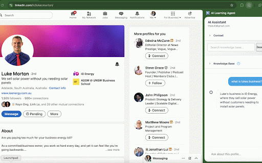 AI Learning Agent :: Your personal AI browsing companion that learns from your web activity and proactively helps you find insights and connections.