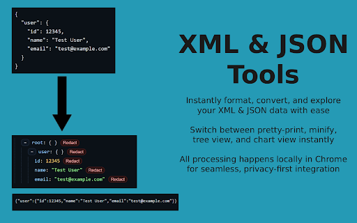XML & JSON Tools :: Format, convert, and explore XML & JSON with a privacy-first tool