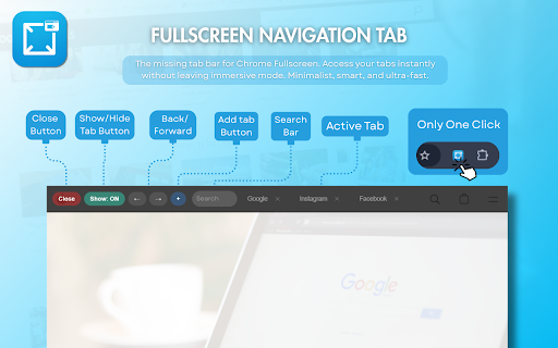Fullscreen Navigation Tab :: Minimalist and simple tab navigation for fullscreen mode.