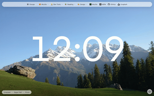 Mr. Newtabby :: Shows your bookmarks toolbar at the top of every new tab page.