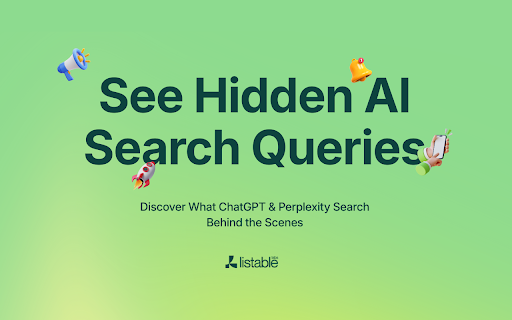 AI Search Insights - By Listable Labs :: A ChatGPT and Perplexity extension that provides search insights for the current page.