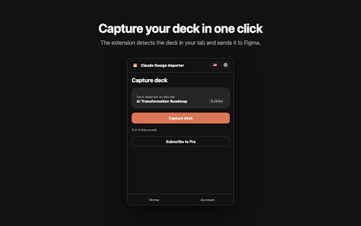 Claude Design Importer :: Captures Claude Design decks from your browser to import as native, editable layers in Figma.