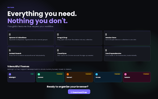 Dooby - Tab & Bookmark Manager :: A visual workspace for organizing your tabs and bookmarks into collections with cloud sync. Better than bookmarks.