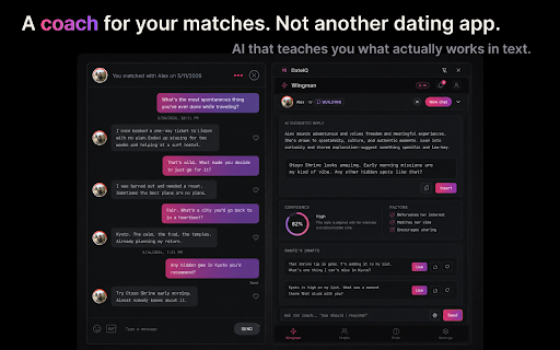 DateIQ: AI Tinder Assistant — Reply Coach & Auto-Swipe :: AI coach for Tinder — framework-based reply suggestions, conversation analysis, and affinity-driven auto-swipe.