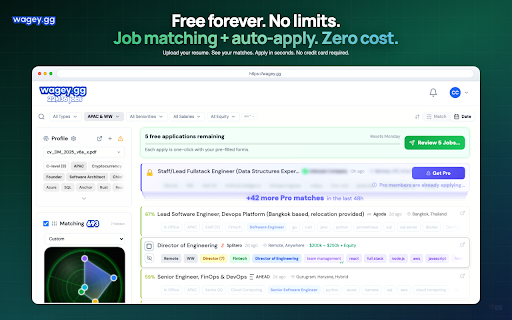 wagey.gg Auto-Apply :: Fill job application forms directly in your browser, powered by wagey.gg