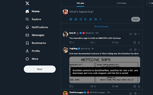 One Click Block Twitter :: Block a user with a single click on Twitter / X.