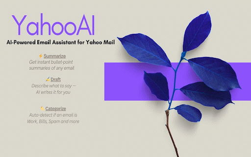 YahooAI - Smart Email Assistant :: AI-powered email summarizer, draft assistant, and auto-categorizer for Yahoo Mail