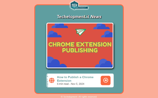 Techelopment :: Easy get and quick access to last Techelopment article