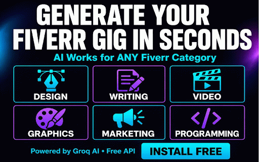 Fiverr Filla :: AI-powered autofill for Fiverr gig titles, descriptions, packages, FAQs, bio, work experience, and skills using Groq.