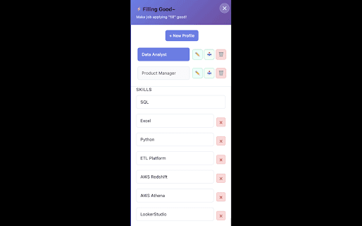 Filling Good~ :: Quick copy tool for job application forms - Store once, paste anywhere!
