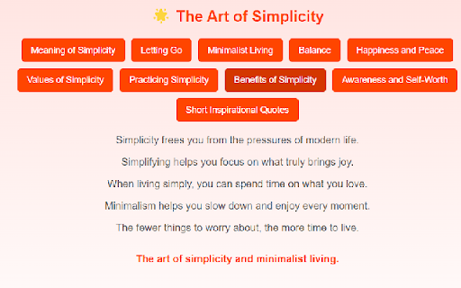 The Art Minimalist Living :: Discover the beauty of simplicity and the benefits of minimalist living through inspirational quotes.
