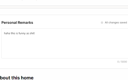 Redfin Remarks Extension :: Add personal remarks to Redfin properties with automatic Google Sheets synchronization