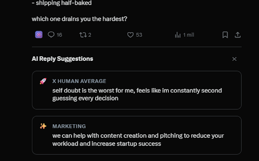 Xteroids – AI-Powered Replies & Engagement for X :: Supercharge your X (Twitter) with AI. Customize reply styles and grow your presence with smarter responses.