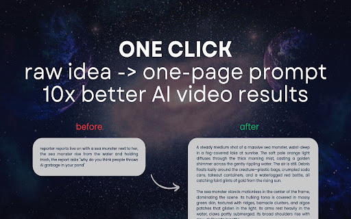 Animini :: Transforms your raw idea into a fully structured “One Page Prompt” ready for AI animation tools.