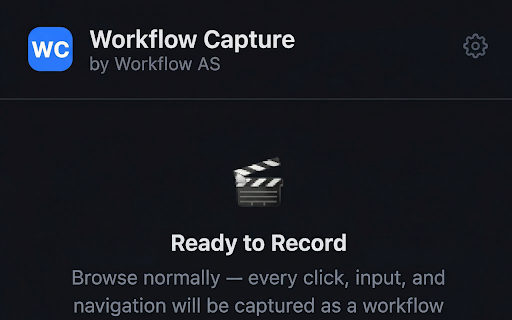 Workflow Capture :: Record browser workflows with voice narration and send them to your Workflow AS portal.