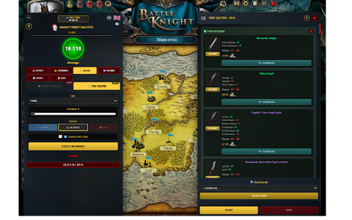 BattleKnight Bot - Knight Profit Master :: Productivity & Statistics Dashboard for BattleKnight. Track rewards, compare equipment, manage tasks.