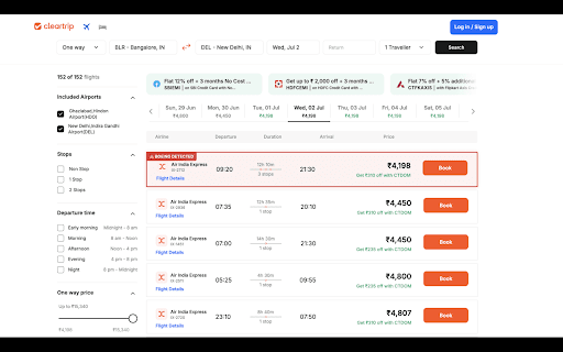 Boeing Flight Detector :: Instantly identifies and highlights Boeing aircraft on flight booking sites.