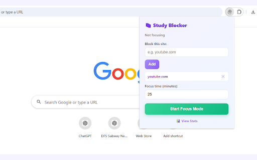Study Blocker :: Blocks distracting websites during your study sessions.