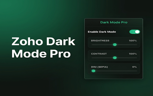 Zoho Sheet Dark Mode :: Dark mode extension for Zoho Sheet (supports .com, .eu and other domains).
