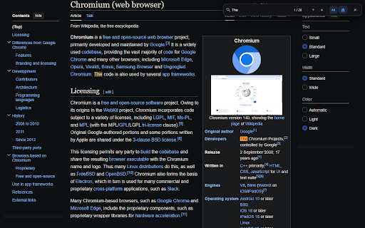 Enhanced Find :: Replace the browser's built-in find bar with case-sensitive find and whole-word matching.