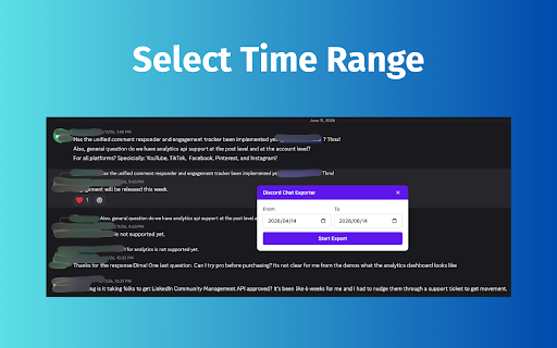 Discord Chat Exporter - Download Message & Attachments :: Export Discord chats & attachments and batch save them as CSV, Excel, or HTML files.